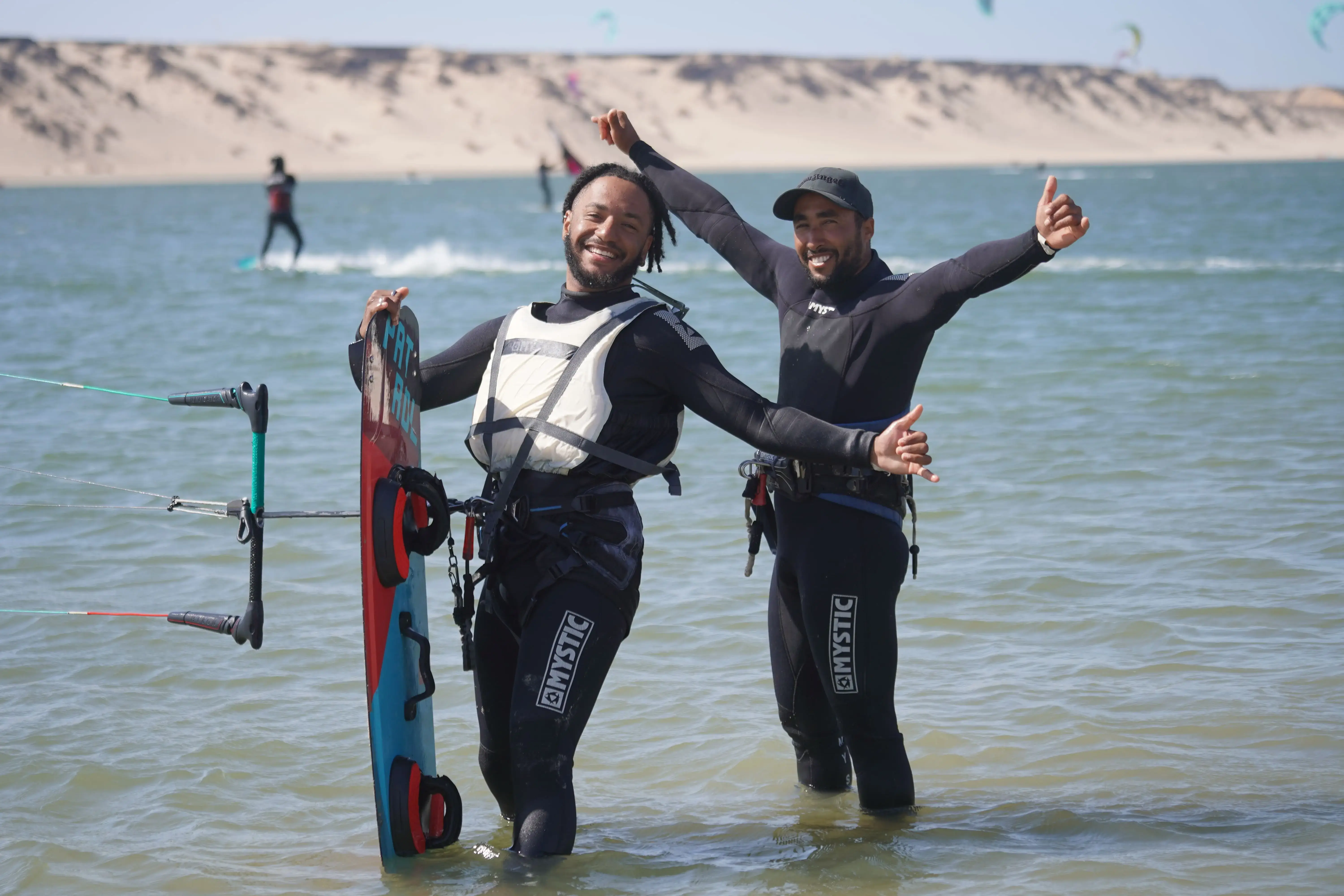 Kitesurfing instructor in Dakhla, Morocco, ready to teach